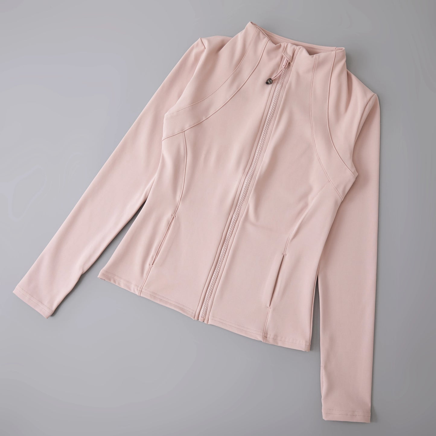 New Yoga Wear Ladies Coat round High Elastic Loose Exercise Yoga Fitness Long Sleeve Stand-Up Collar Yoga Tops