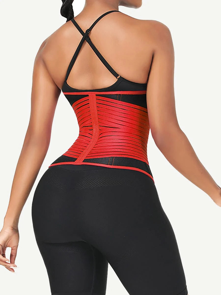 Wholesale Neoprene Fat Burning Breathable Long Waist Trainer Double Elastic Waistbands Waist Trainer
